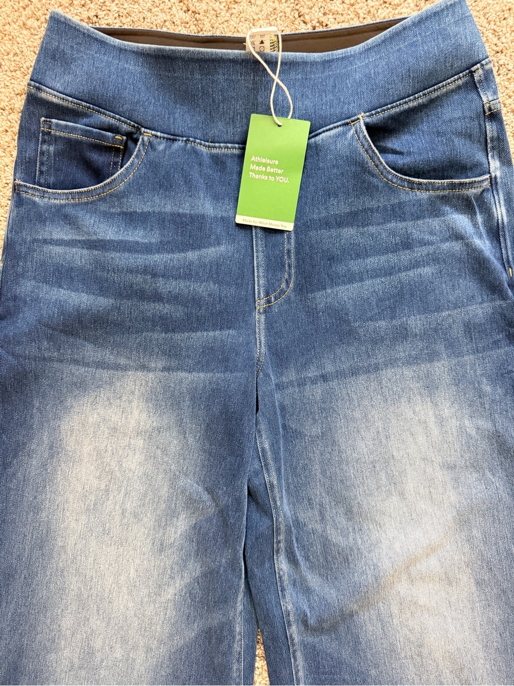 HALARA Dark Blue Wide Leg Flare Jeans M Regular - Picture 2 of 7